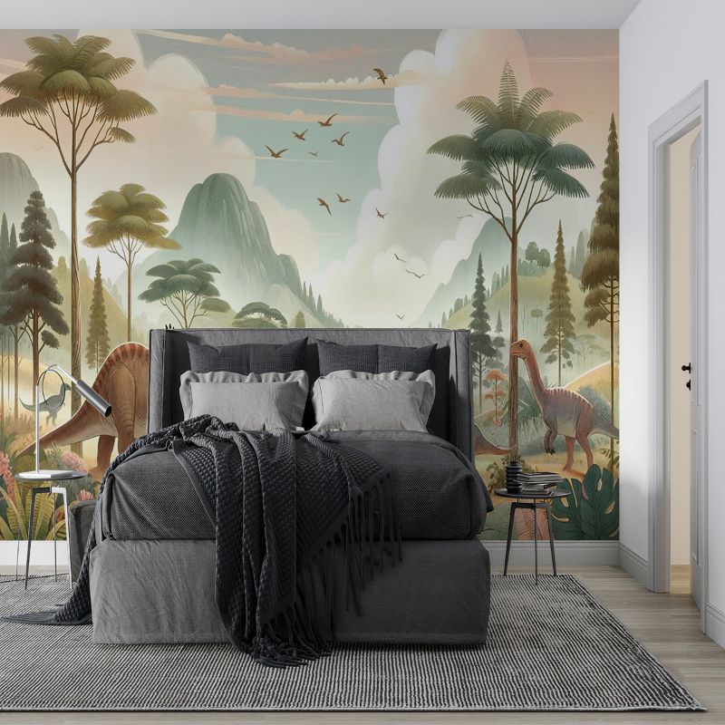 Chambre Papier Peint Dinosaure