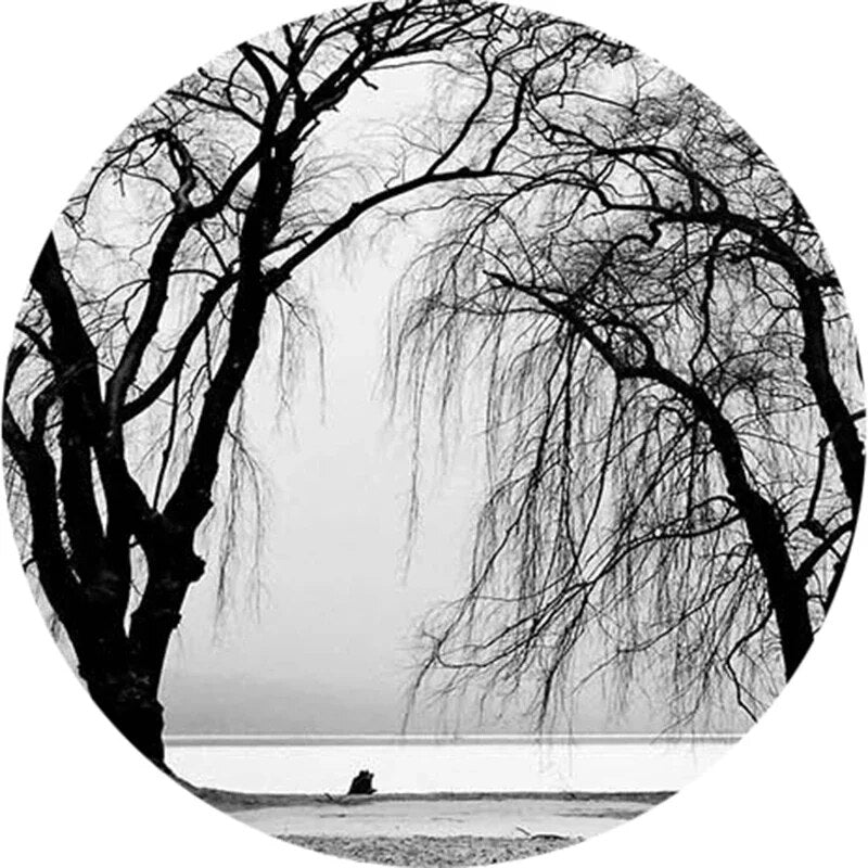 Papier Peint Noir Et Blanc Vegetal