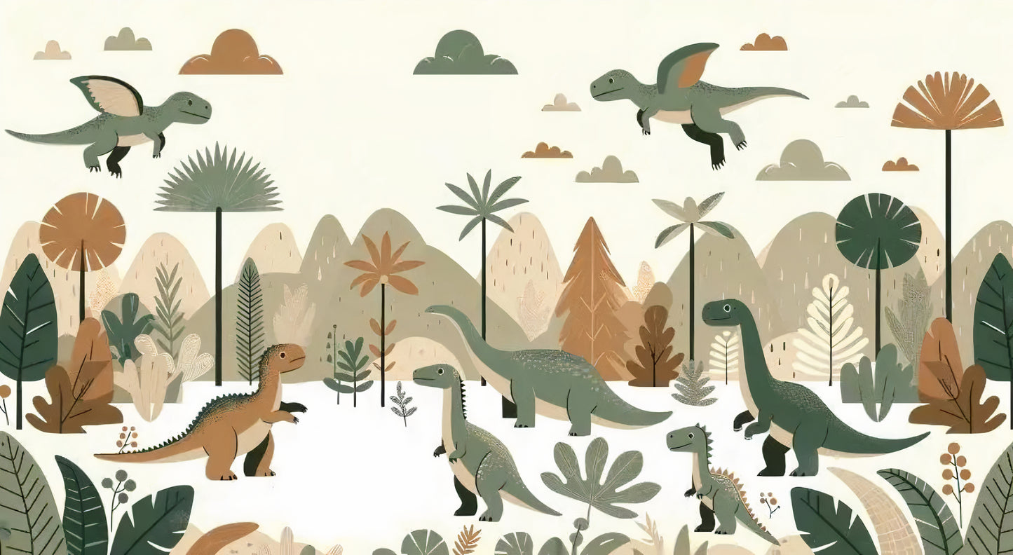 Papier Peint Petit Dinosaure