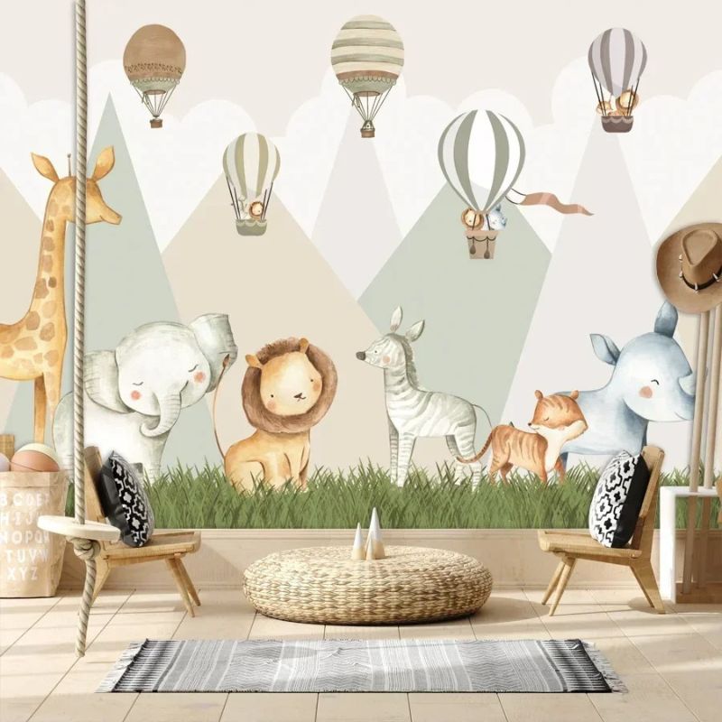 Papier Peint Savane Enfant