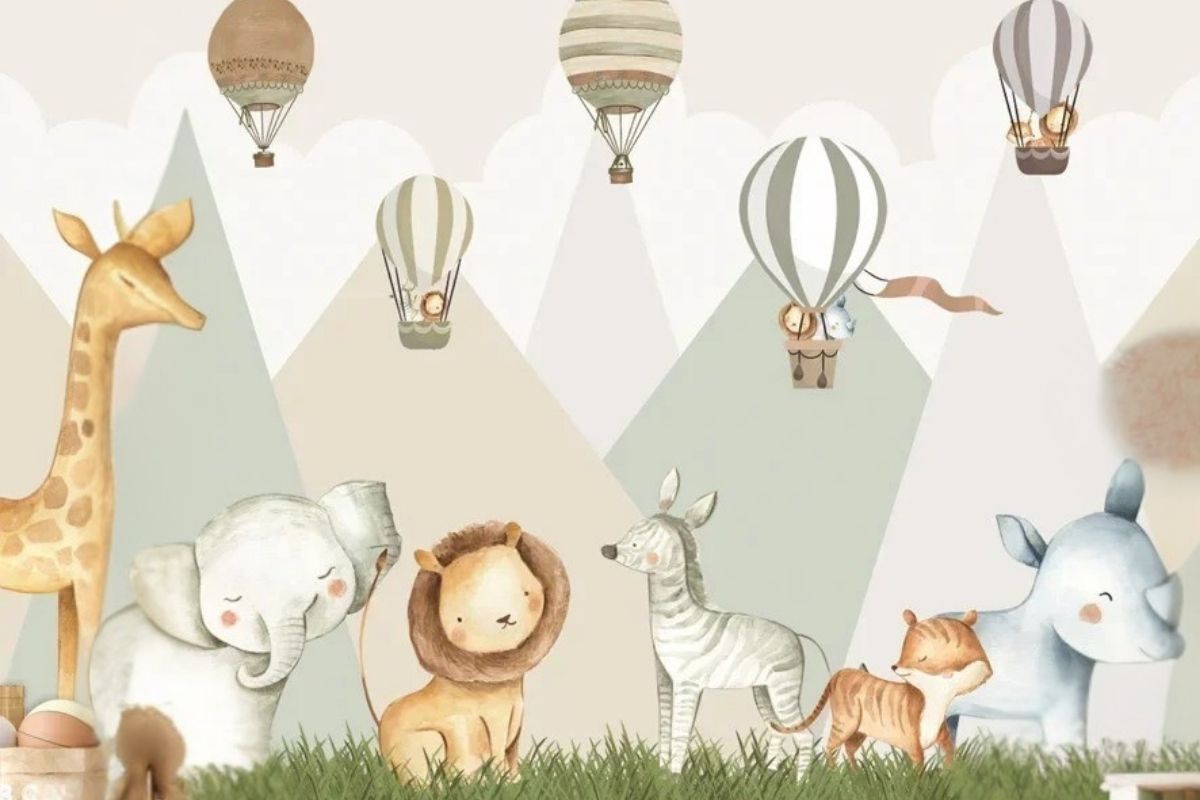 Papier Peint Savane Enfant