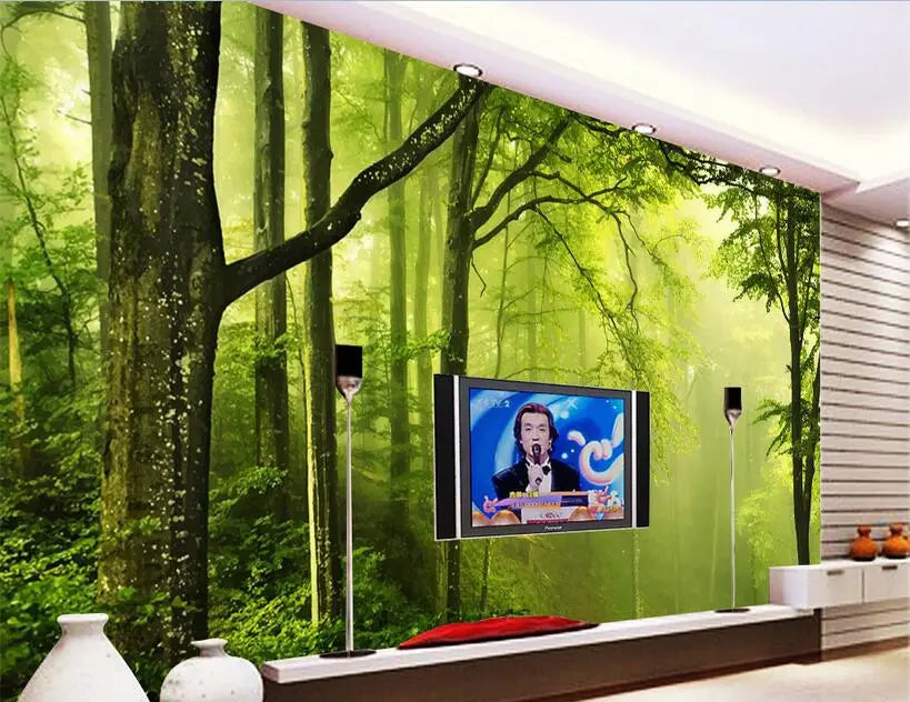 Papier Peint Vert Foret