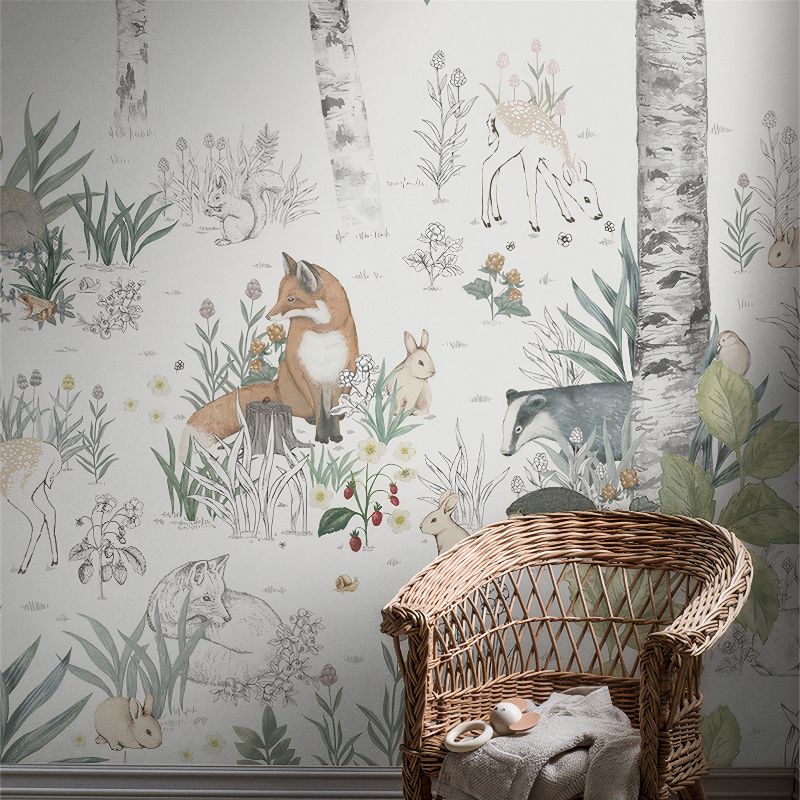 Papier Peint Foret Renard