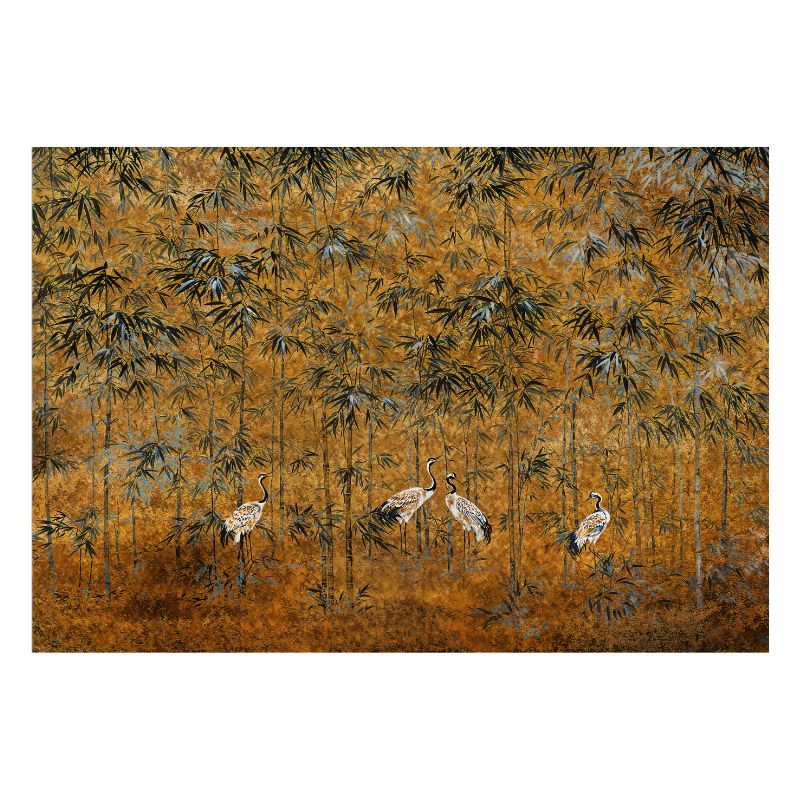 Papier Peint Japonais Jaune