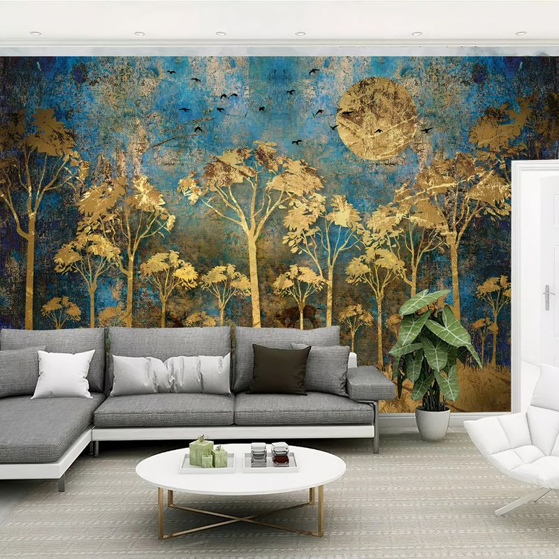 Papier Peint Jungle Doré