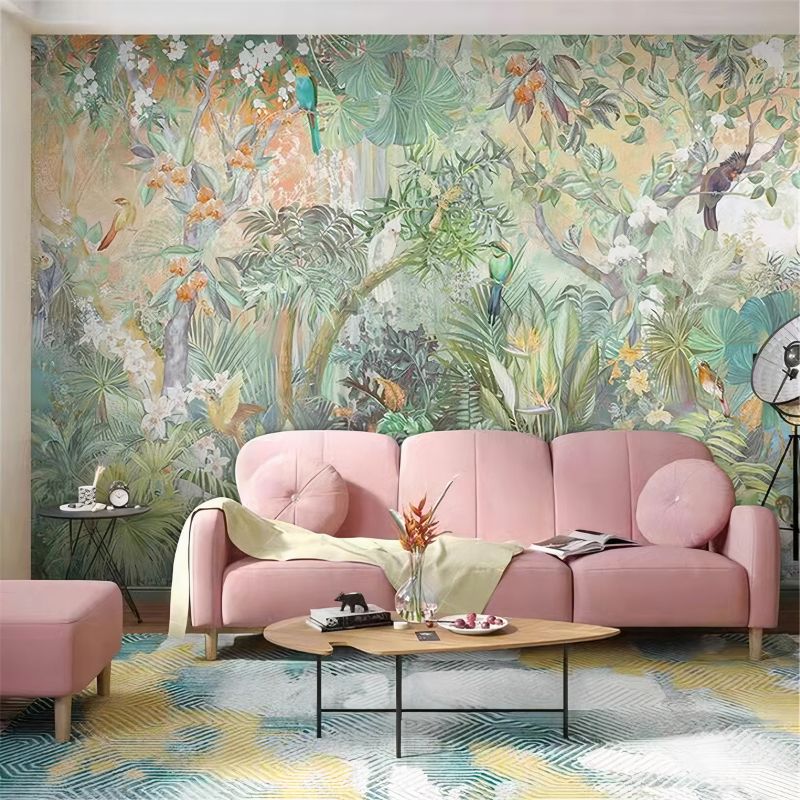 Papier Peint Jungle Perroquet