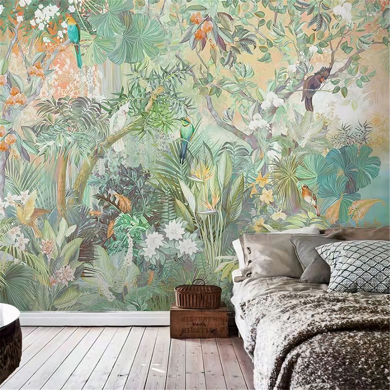 Papier Peint Jungle Perroquet