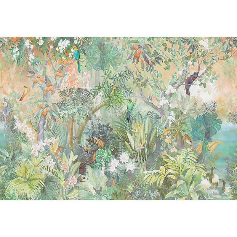 Papier Peint Jungle Perroquet