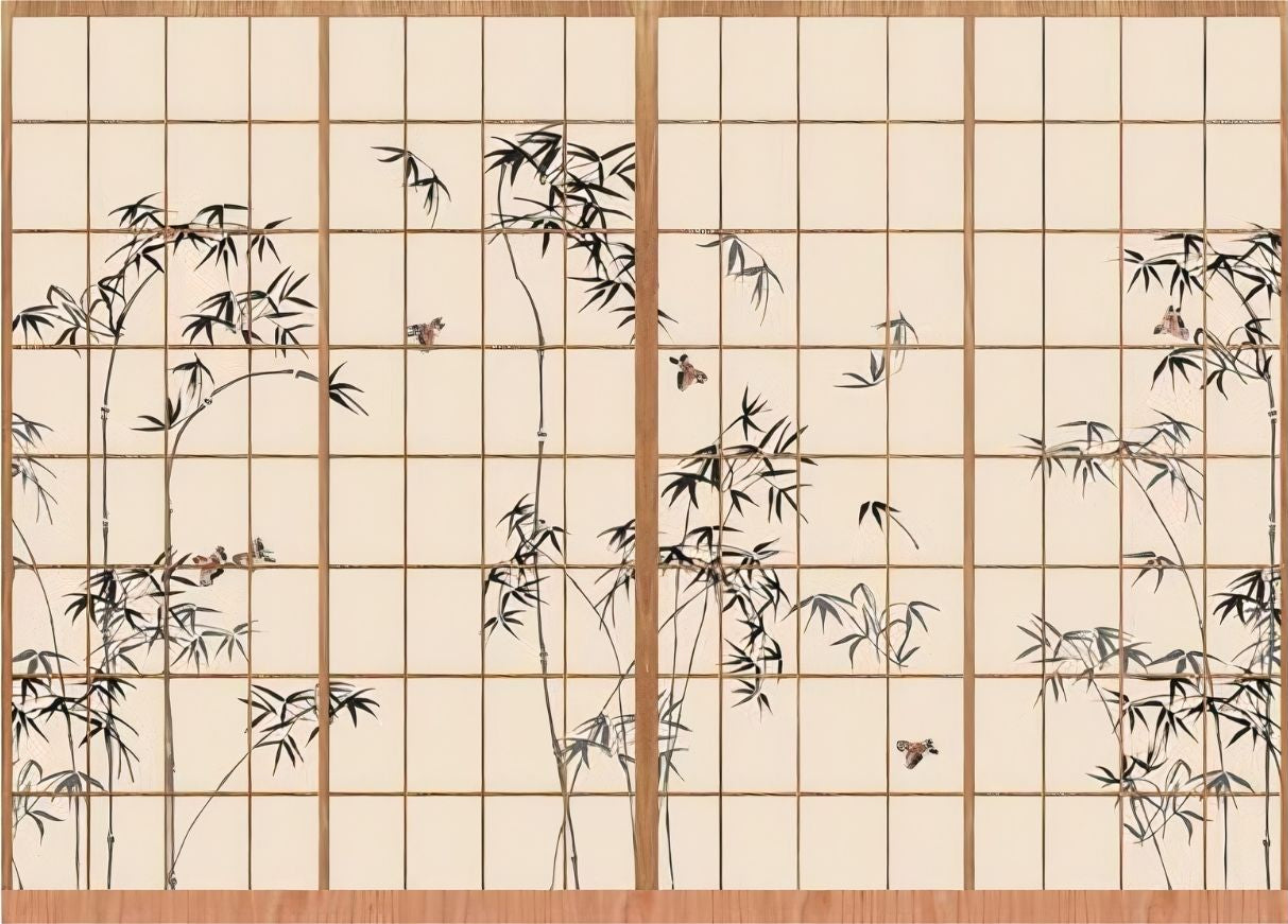 Papier Peint Panneau Japonais Motif