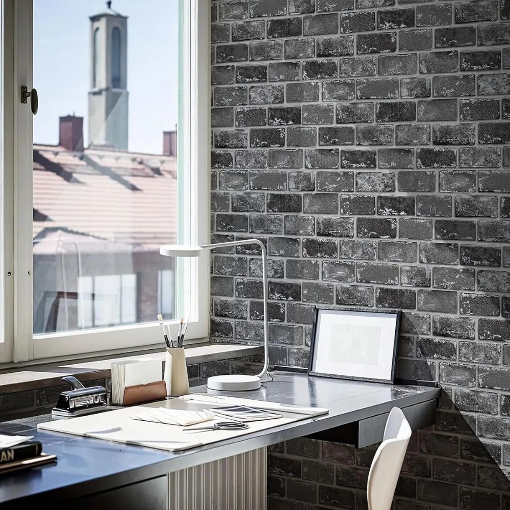 Papier Peint Effet Industriel decoration bureau