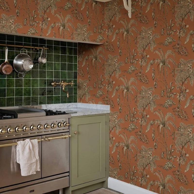 Papier Peint Jungle Terracotta