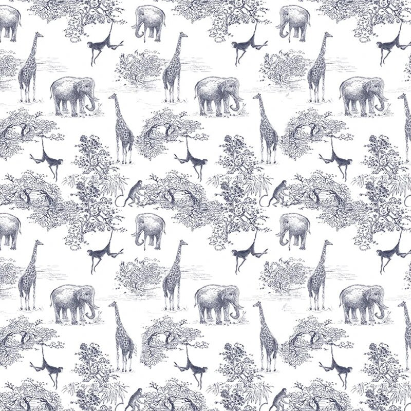 Papier Peint motif Animaux Noir Et Blanc