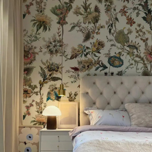 Papier peint botanique ancien