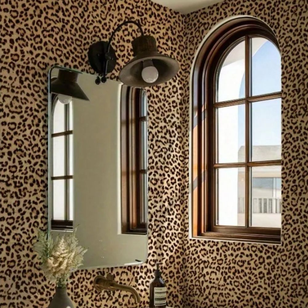 Papier peint imitation leopard