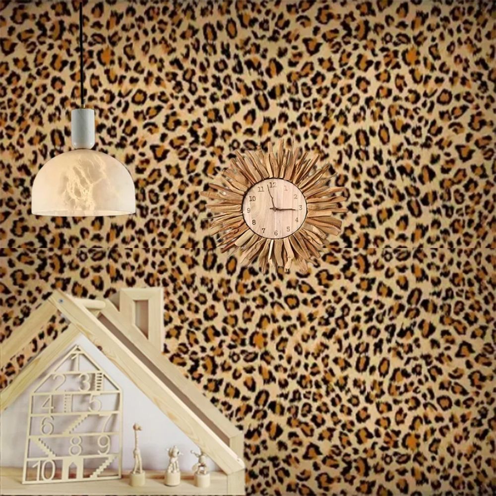 Papier peint leopard fond
