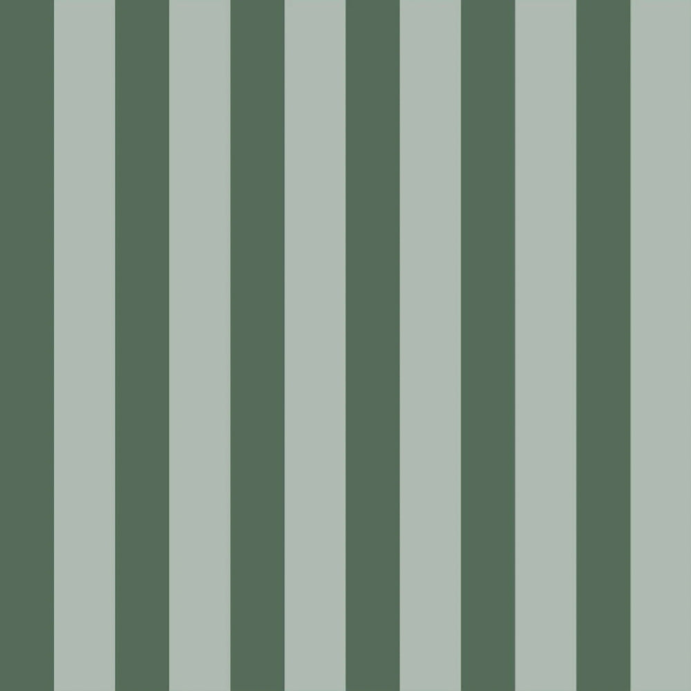 Papier peint rayé vert foncé deco chambre
