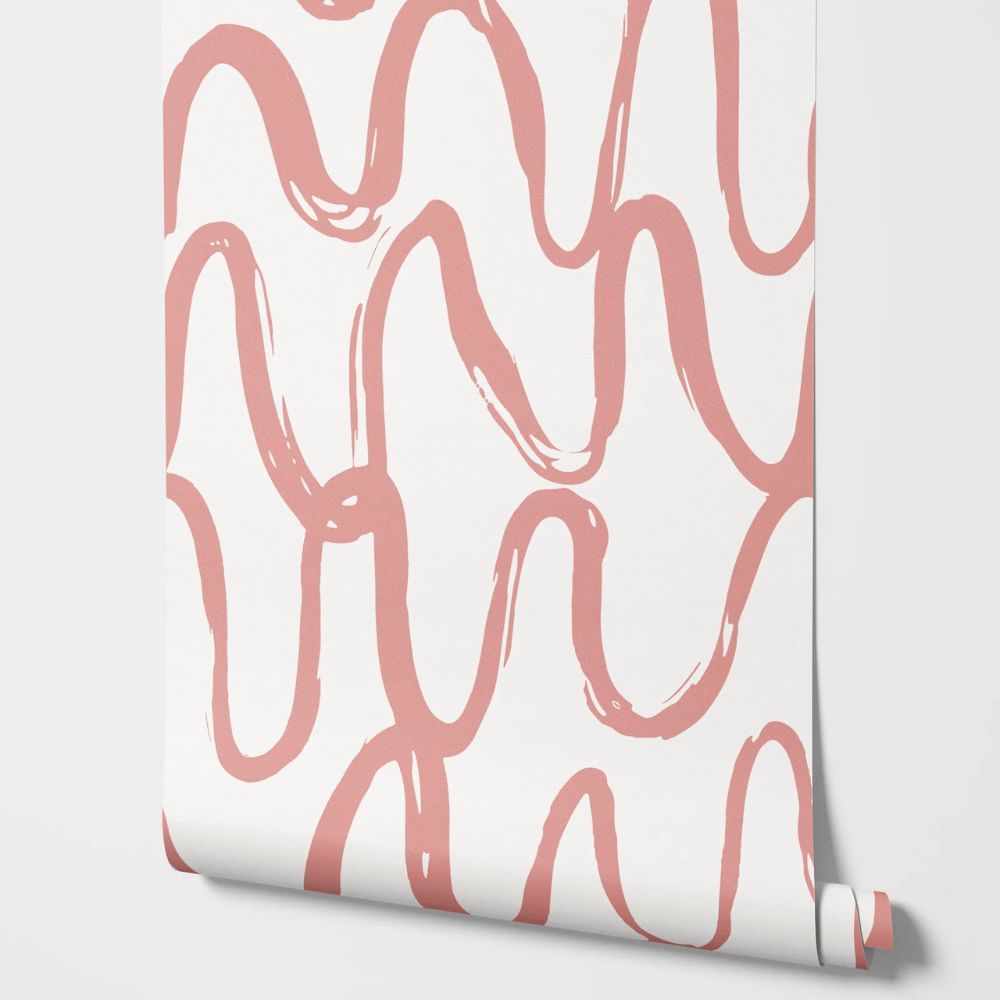 Papier peint terracotta bebe motif