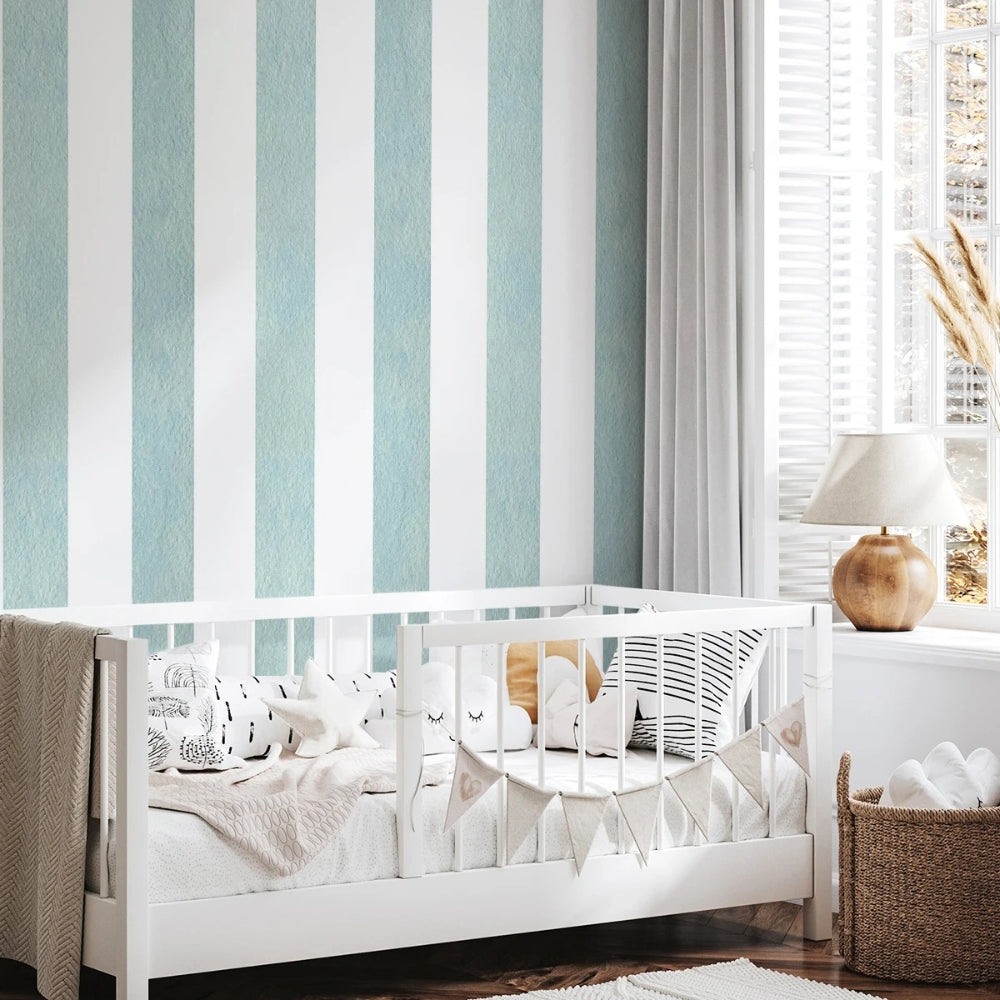 Papier peint vert d'eau deco chambre