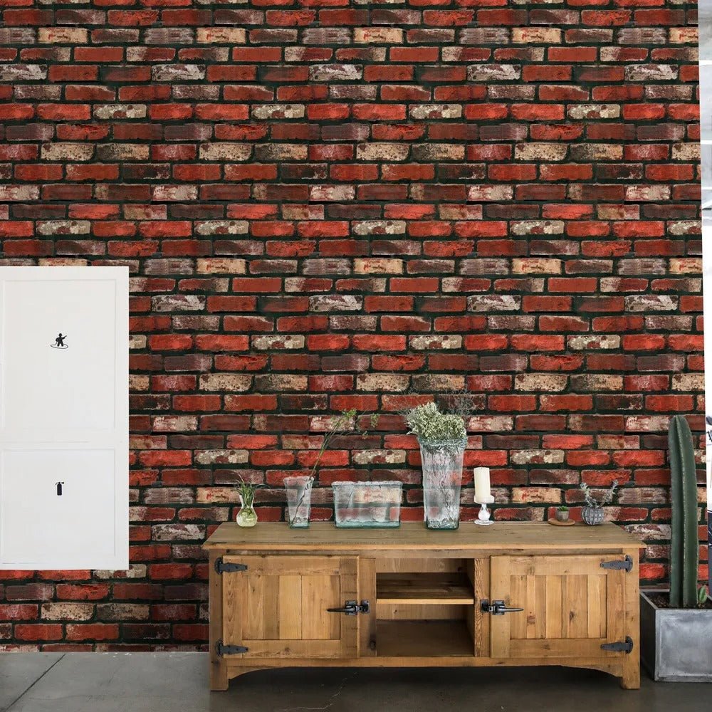Papier peint brique loft déco murale
