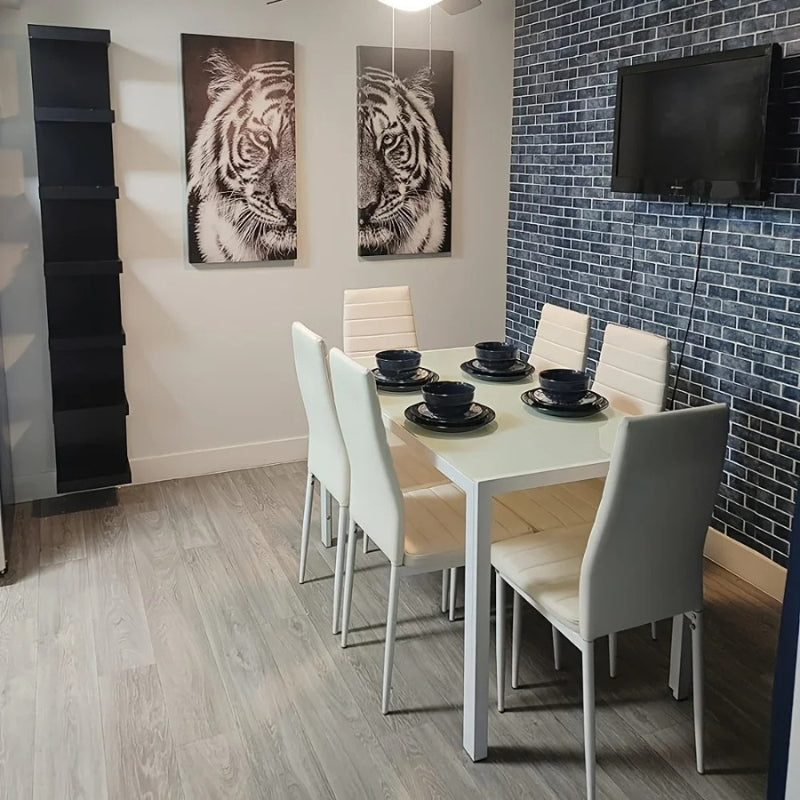 Papier peint brique gris anthracite