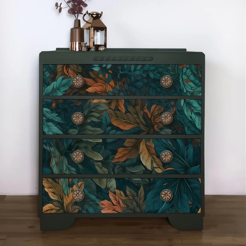 Papier Peint Jungle Bleu Canard