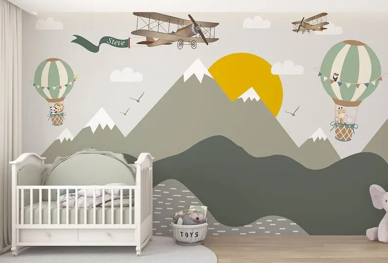 Papier Peint Montagne Chambre Bébé