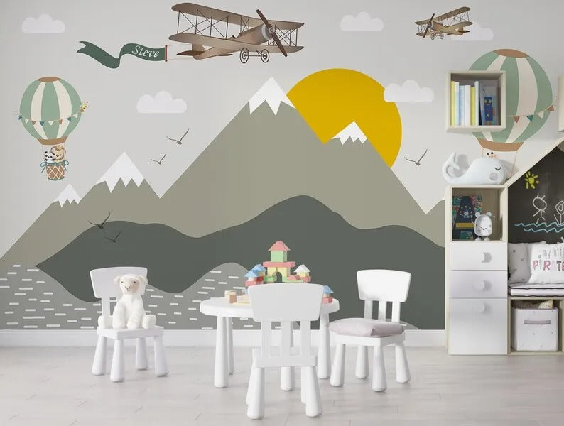 Papier Peint Montagne Chambre Bébé