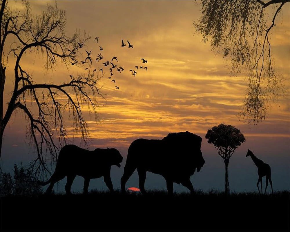 Papier Peint Savane Africaine