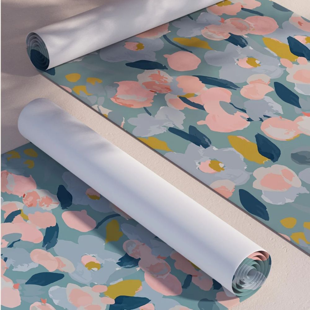 papier peint fleur vintage hippi motif