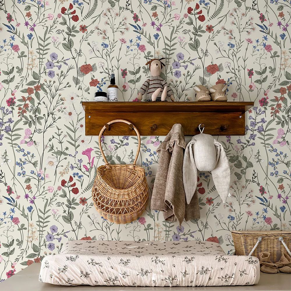 papier peint fleuri liberty vintage déco