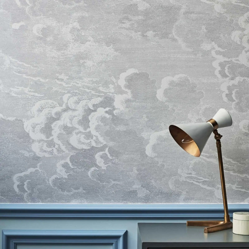 papier peint nuage noir et blanc
