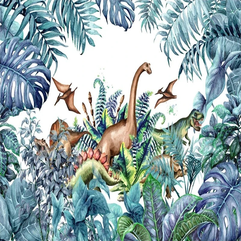 Papier Peint Jungle Dinosaure