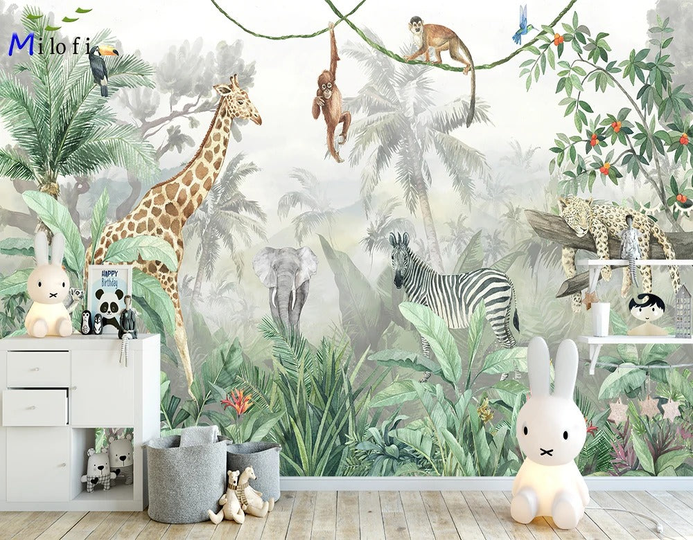 Papier Peint Jungle Chambre