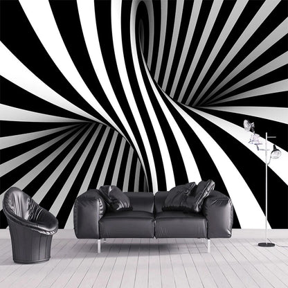 Papier Peint Abstrait Noir Et Blanc