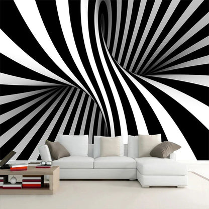 Papier Peint Abstrait Noir Et Blanc