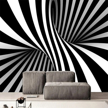 Papier Peint Abstrait Noir Et Blanc