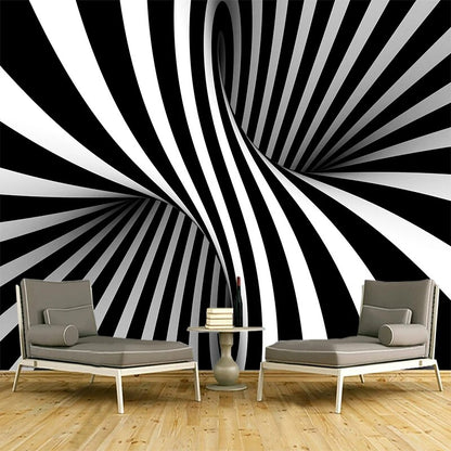 Papier Peint Abstrait Noir Et Blanc