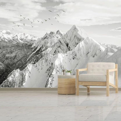 Papier Peint Nature Noir Et Blanc