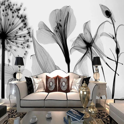 Papier Peint Noir Et Blanc Salon