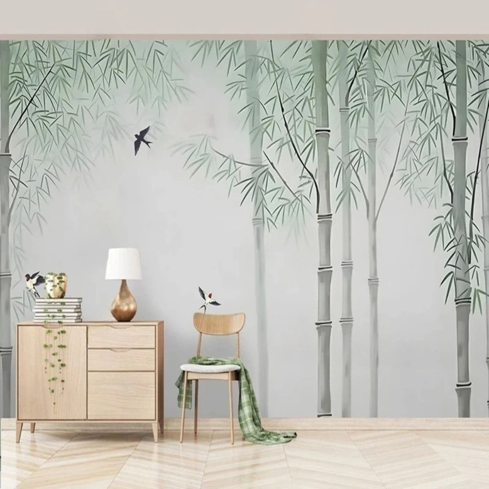 Papier peint bambou zen panoramique