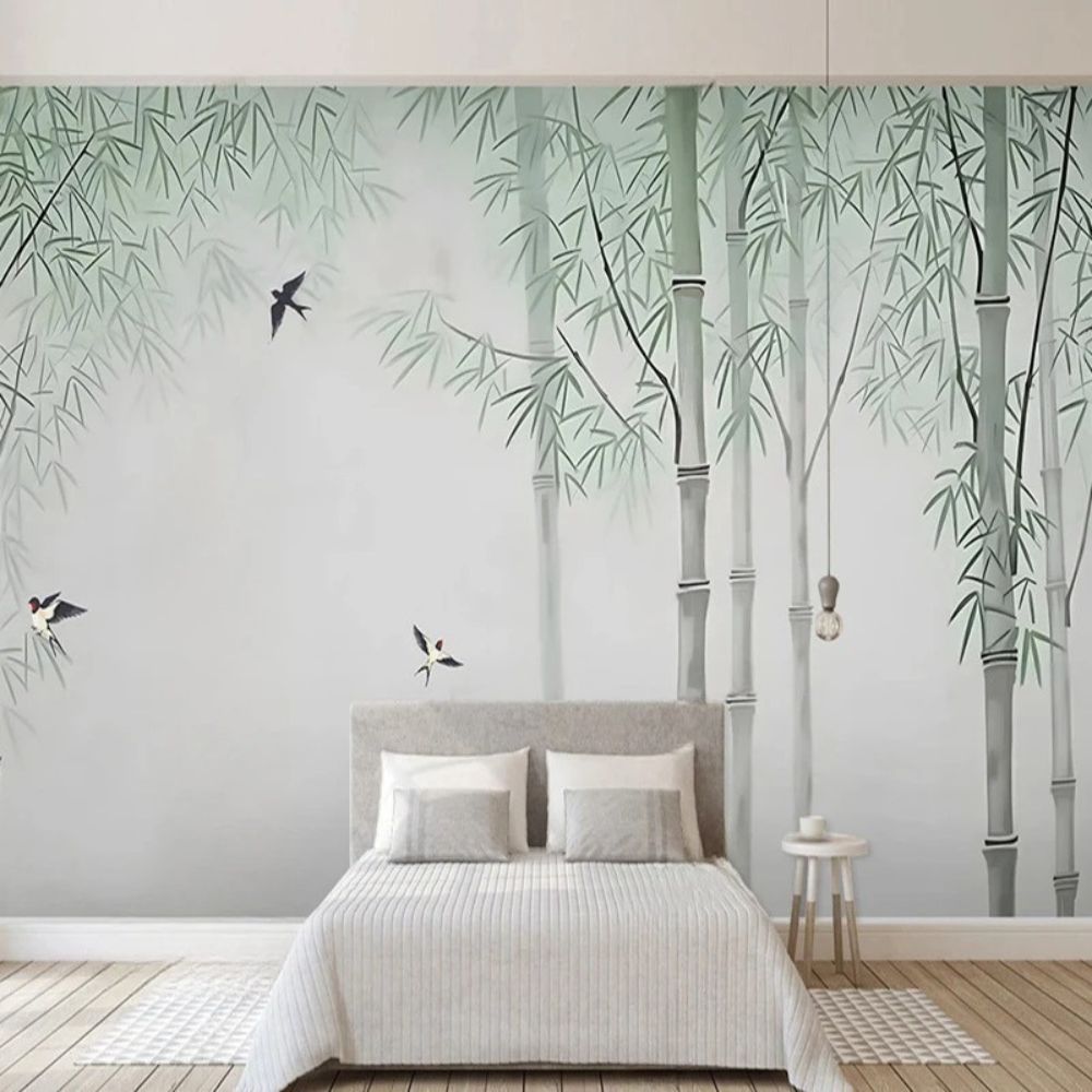 Papier peint bambou zen
