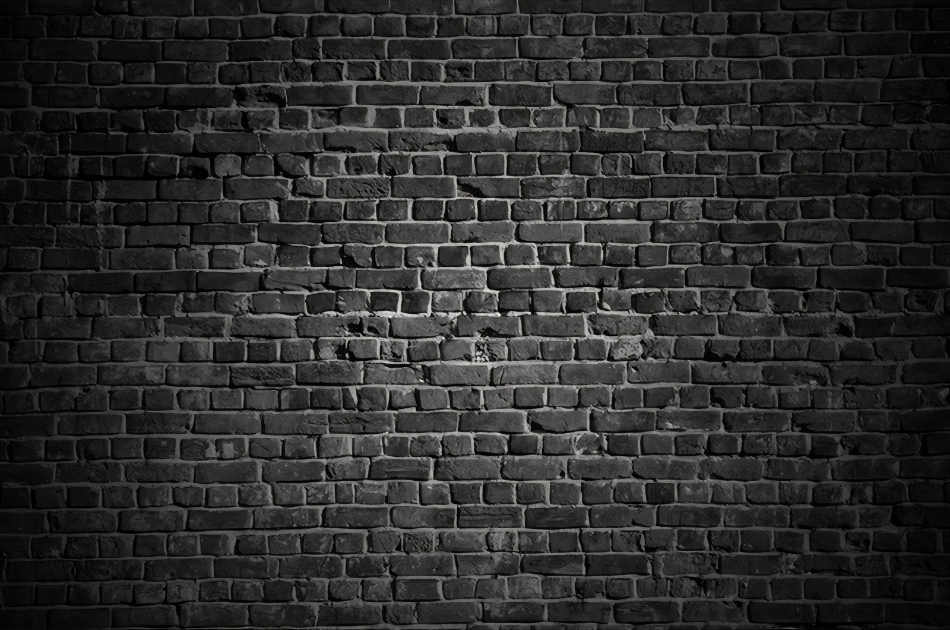 Papier peint brique noir salon