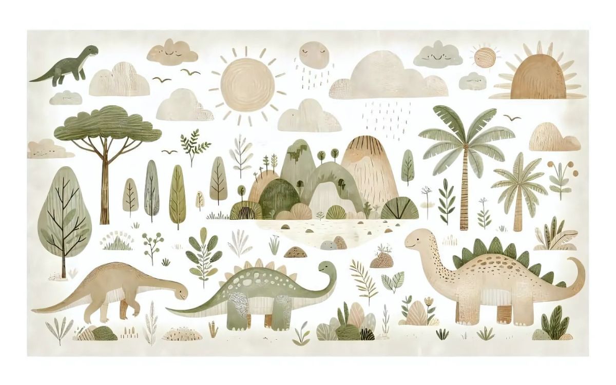 Papier Peint Chambre Garçon Dinosaure