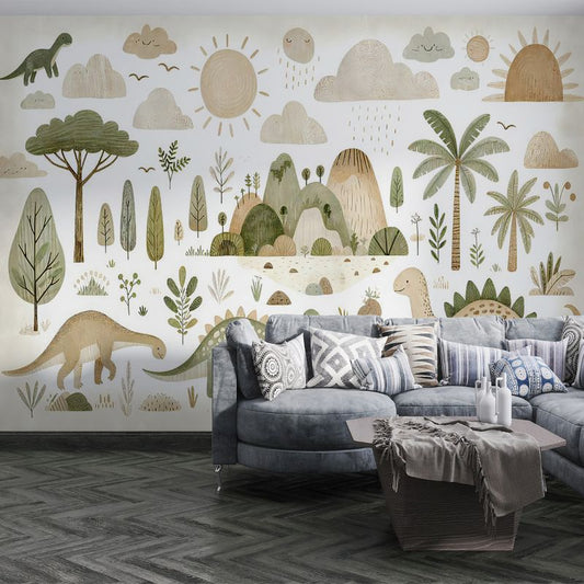 Papier Peint Chambre Garçon Dinosaure