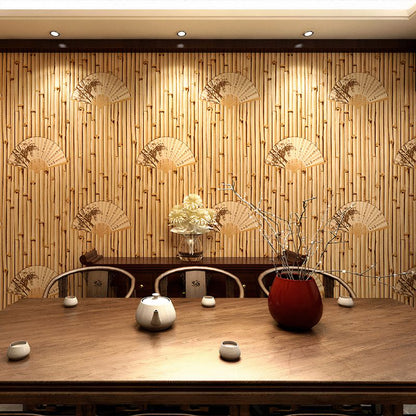 Papier Peint Eventail Japonais salle a manger