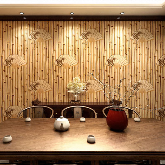 Papier Peint Eventail Japonais salle a manger