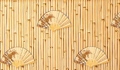 Papier Peint Eventail Japonais motif