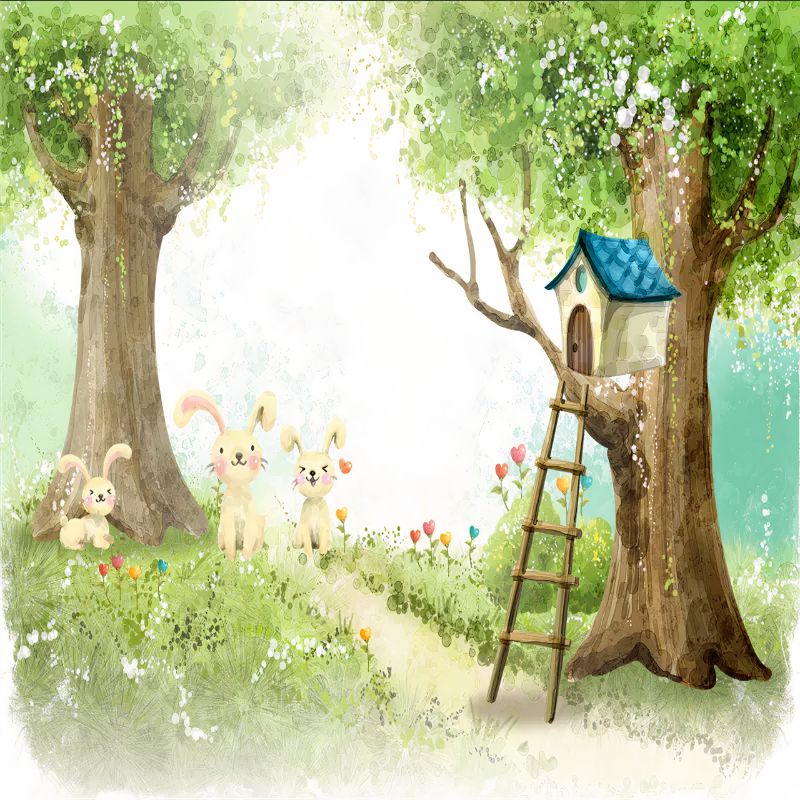 Papier Peint Foret Bebe