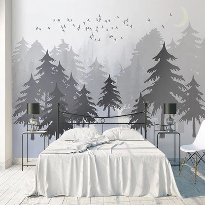 Papier Peint Foret Dessin