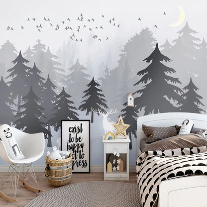 Papier Peint Foret Dessin